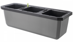 Голяма саксия с напоителна система Largo Trio за 3 самостоятелни растения