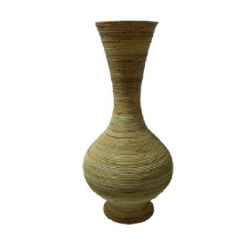 Ваза Блонд Стрипе-Vase Blond Stripe D65H145см