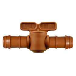 Кран Ф16 - за капков маркуч Ф16 - кафяв