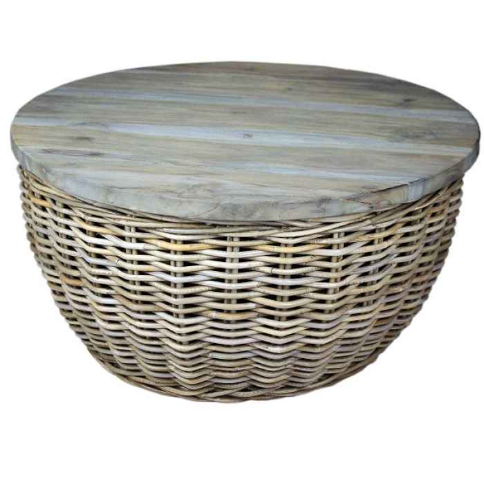 Холна маса Ратан/Дърво-Coffee Table Rattan/Wooden Top D65H32см-JMPAR.jpeg