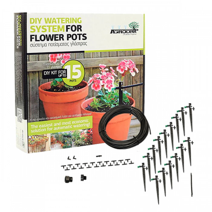 Комплект за напояване на саксии Agrodrip 15-NgTBk.png