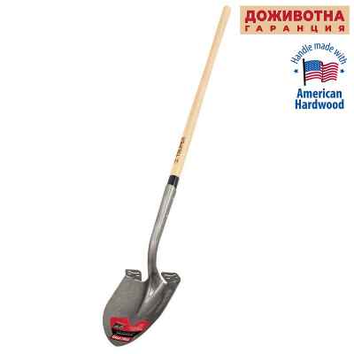Заострена лопата TRUPER с дървена дръжка, 148 см