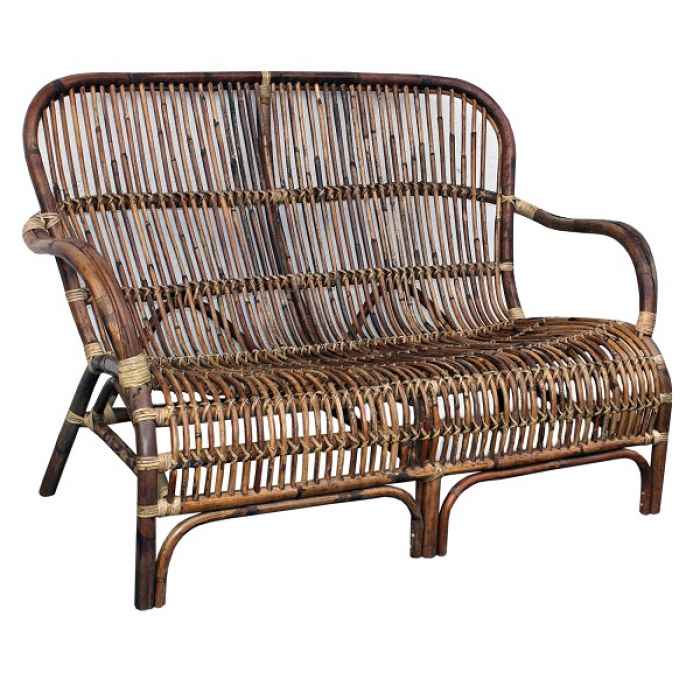 Канапе Спайдер Ратан Кафяв-Bench Bandung Spider Rattan Brown B130D82H86см-ekMI2.jpeg