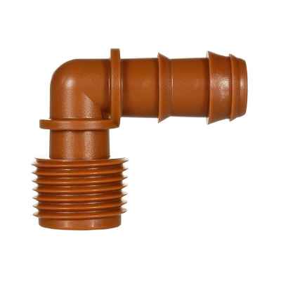 Коляно Ф16х3/4''М резба - за капков маркуч Ф16