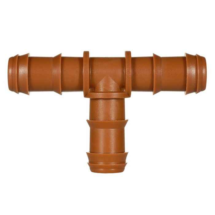 Тройник Ф16 - за капков маркуч кафяв-rh1Vr.jpeg